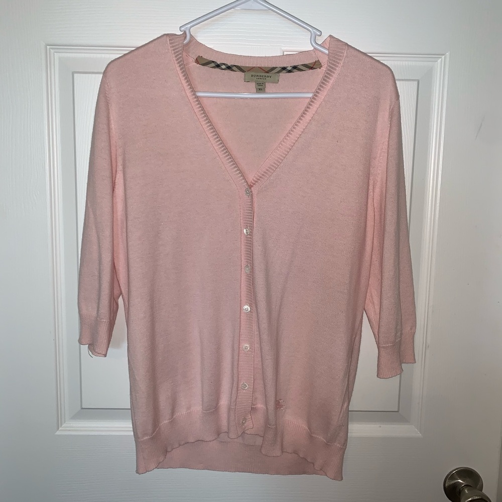 Burberry pink cardigan - LIKE NEW